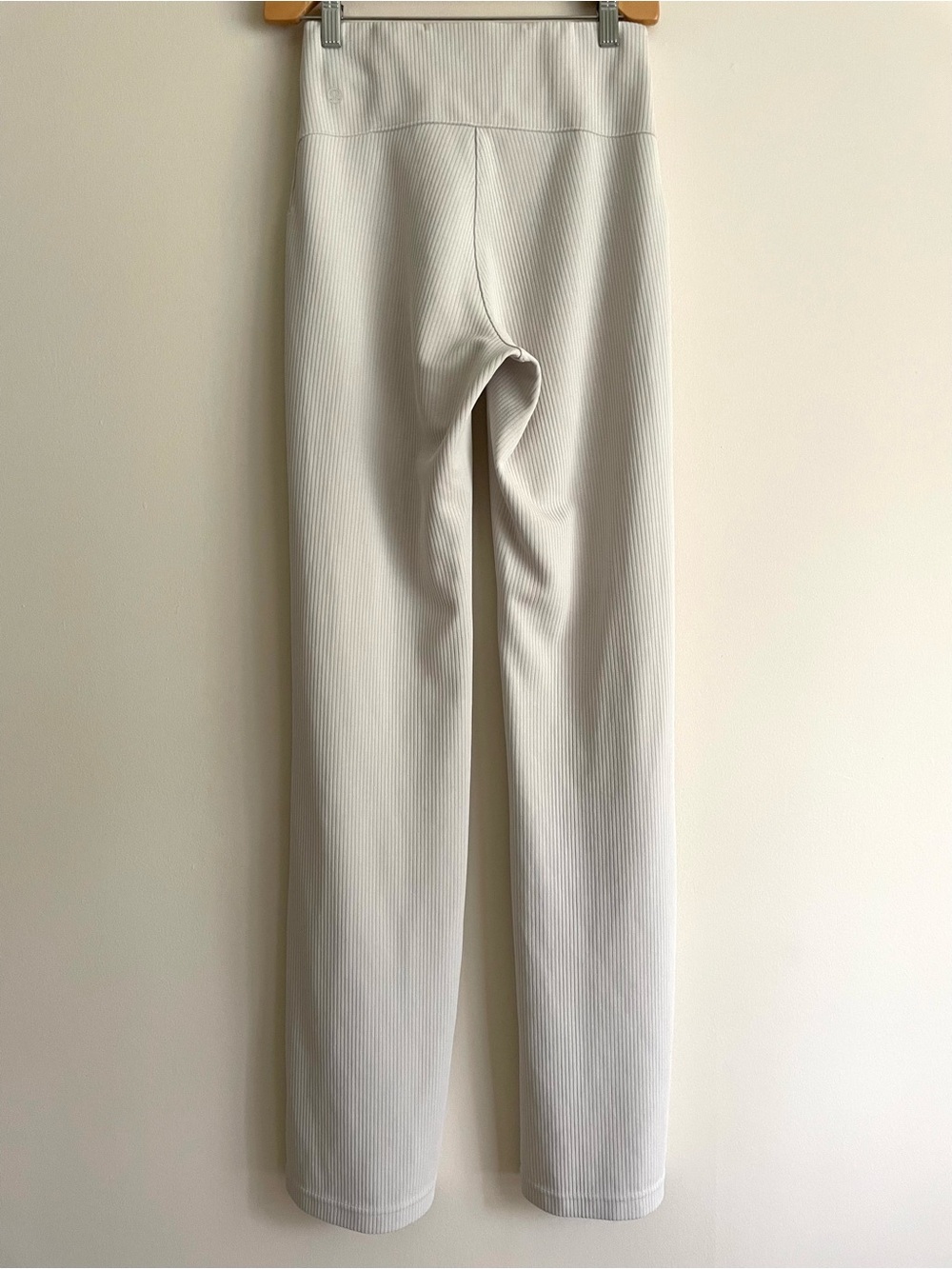 lululemon Ribbed Softstreme Flared Pant in Bone - Picture 5 of 14